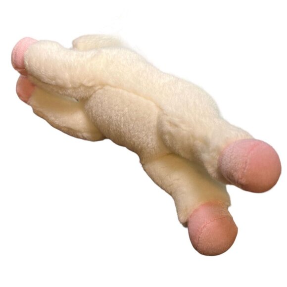 Aurora Unicorn Plush Stuffed Animal 9" White Pink Pastel Mane Tail Gold Horn - Picture 6 of 9